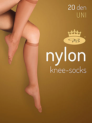 NYLON KNEE-SOCKS 20 DEN punčochové podkolenky Lady B - 12 párů